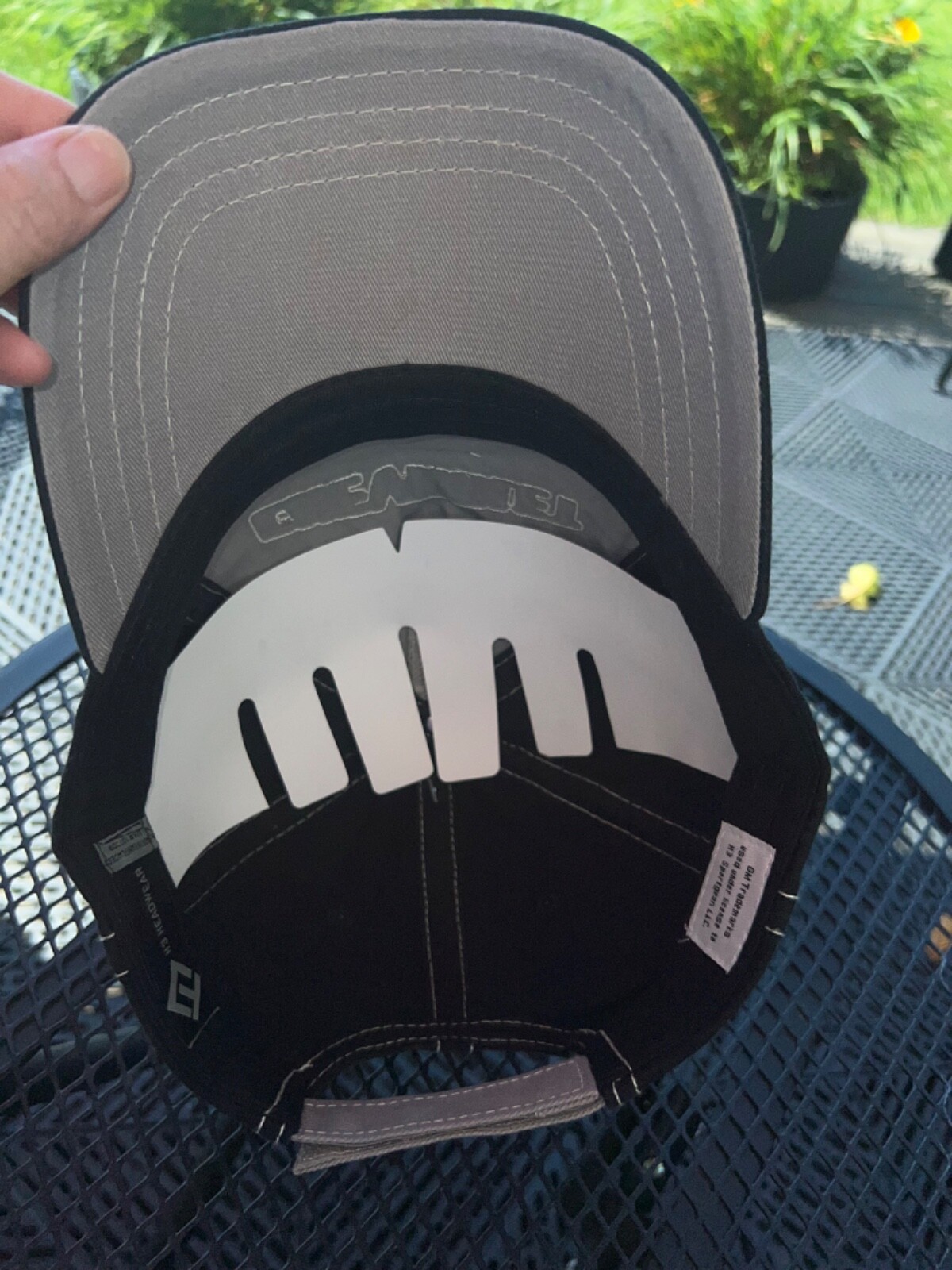 Chevrolet Distressed Cotton Gray lack Brown Hat Cap Hook Loop NOSWT
