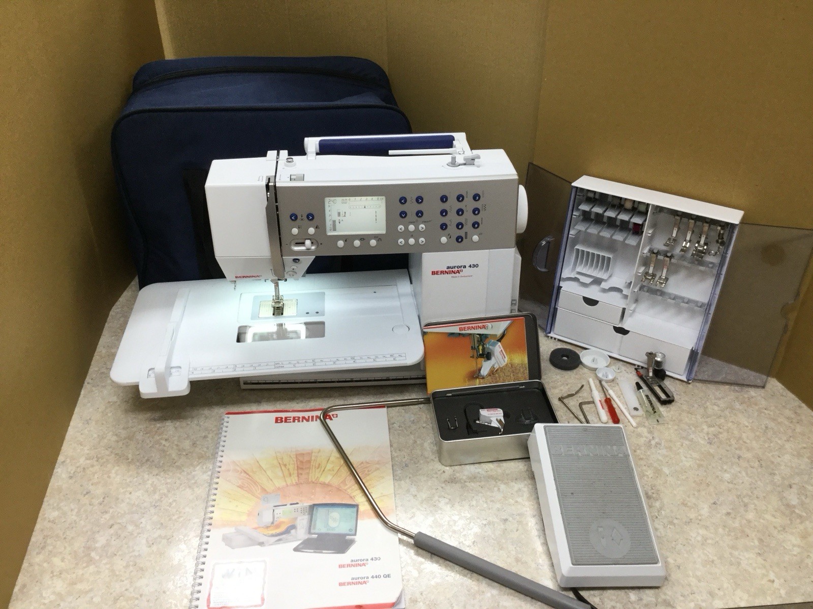 Bernina Aurora 430 Computerized Sewing Machine w/ BSR Stitch Regulator