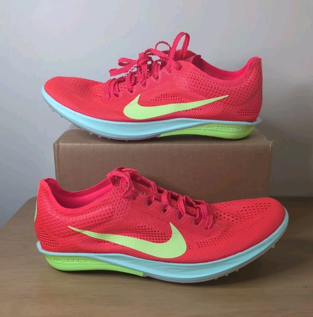 Nike ZoomX Dragonfly 2 Track Sz 8 Bright Crimson Lime Blast FD8413-600  No Spike