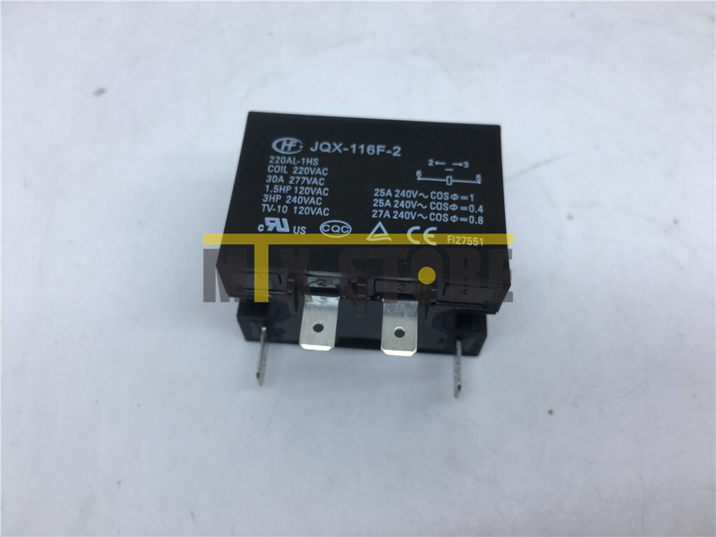 1PCS JQX-116F-2 General Purpose Relay 240VDC 30A