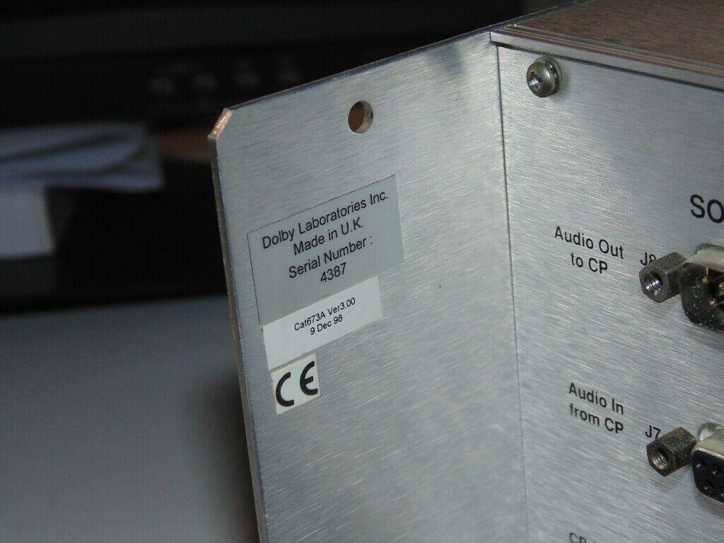 DOLBY LABORATORIES DIGITAL FILM SOUND PROCESSOR DA20