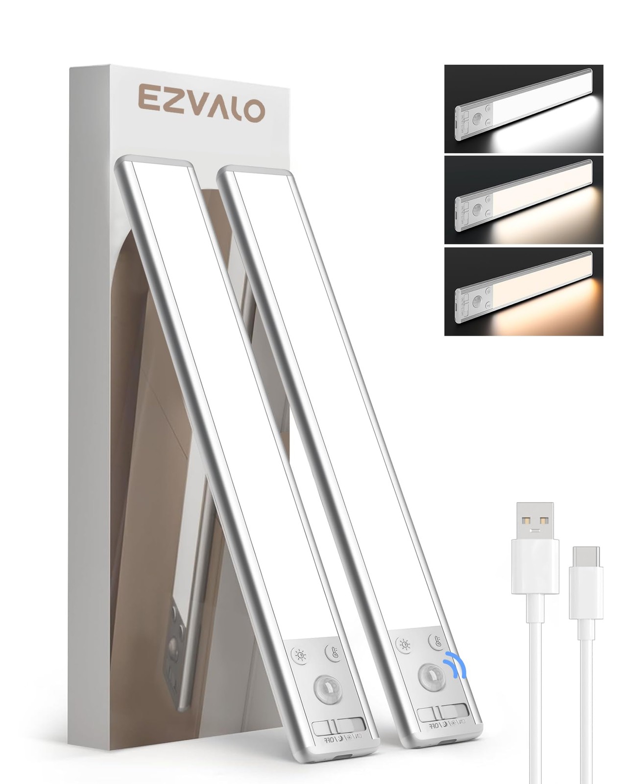 Under Cabinet Lighting 80 Led Motion Sensor Lights Indoor With 3 Color Temps 190