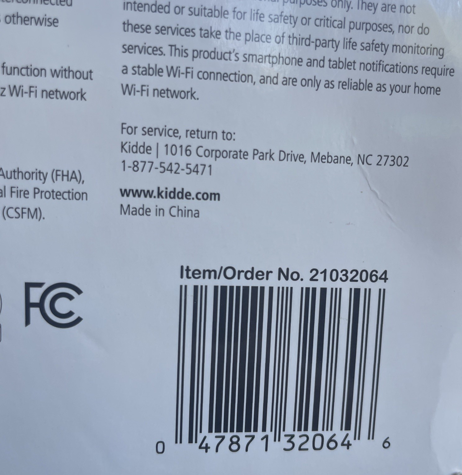 Kidde Smart Features Hardwired Wi-Fi Enabled Smoke Detector 21032064