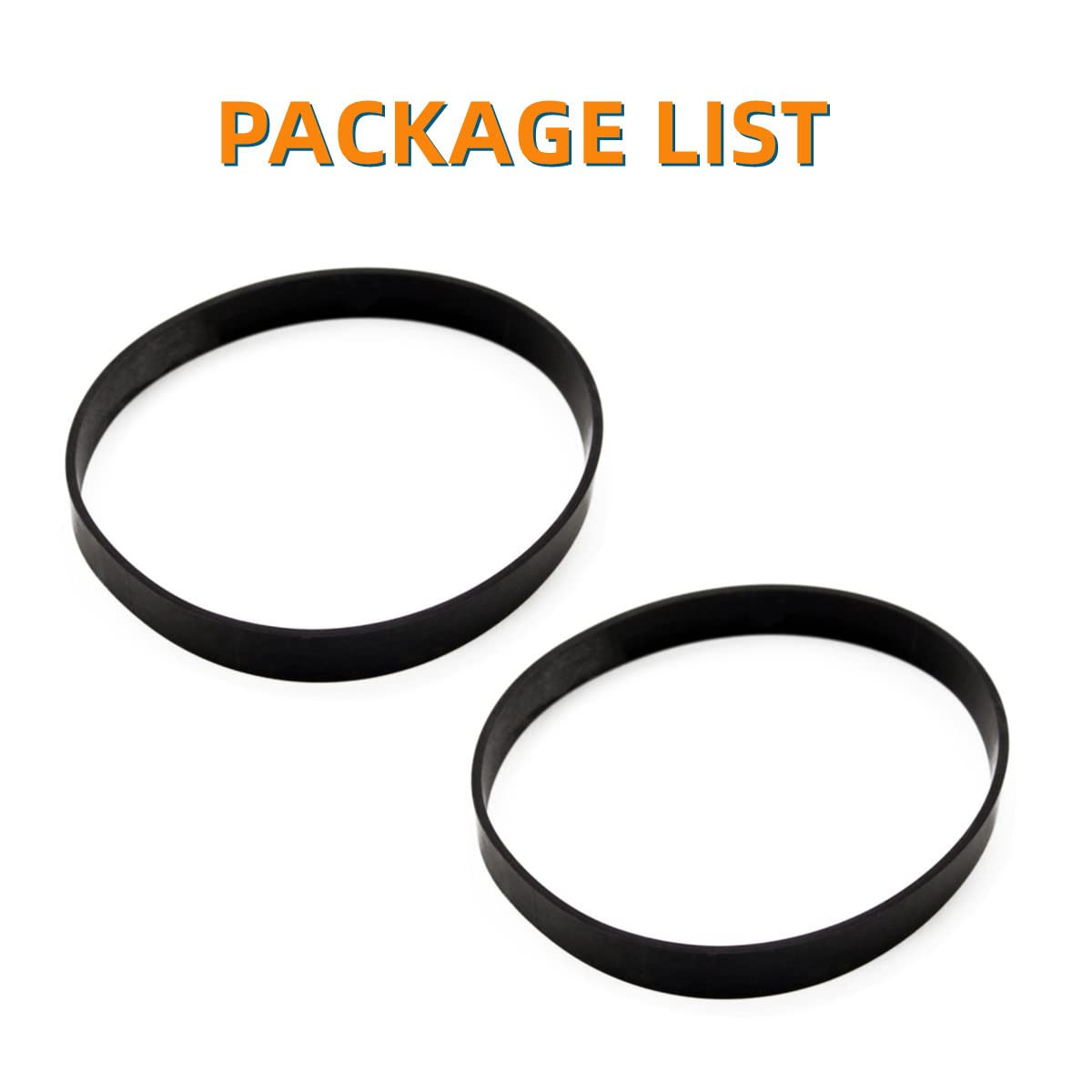 Replacement Style U Belts for Eureka Airspeed, Sanitaire and The Boss Black