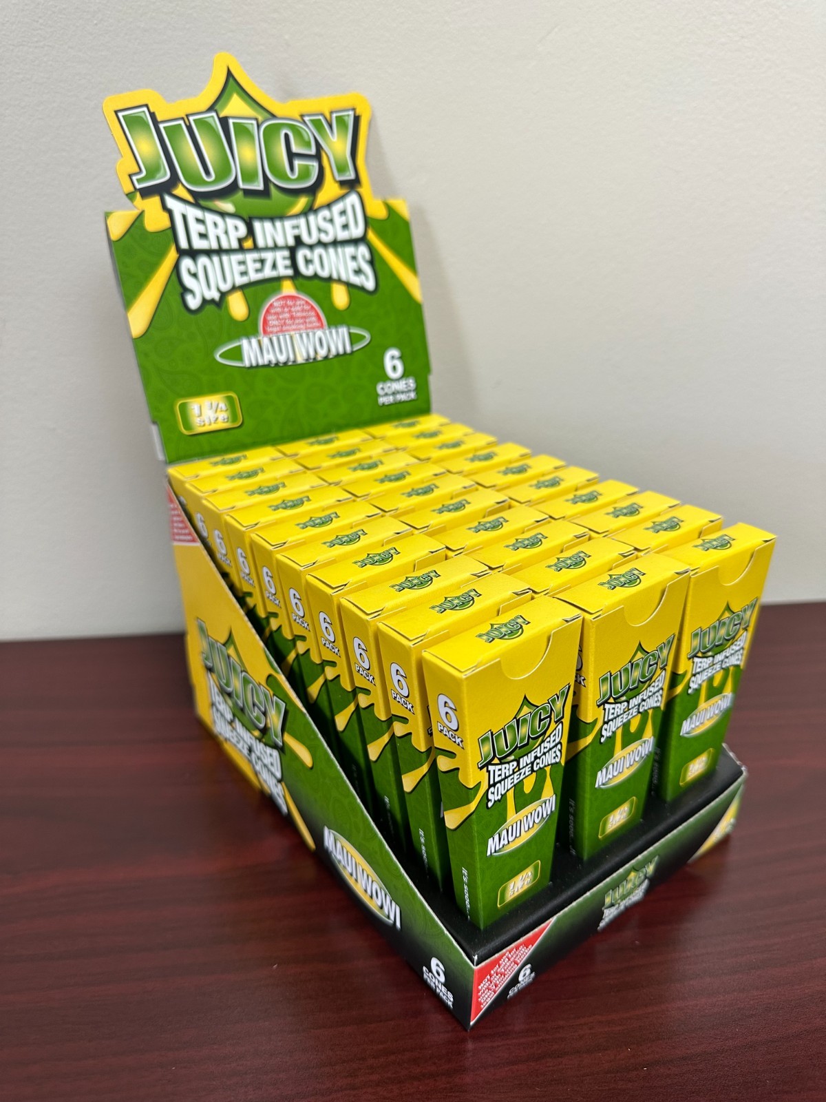 Juicy Jays MAUI MOWI 1 1/4 Size Squeeze Cones (Full Box) 30 packs per box