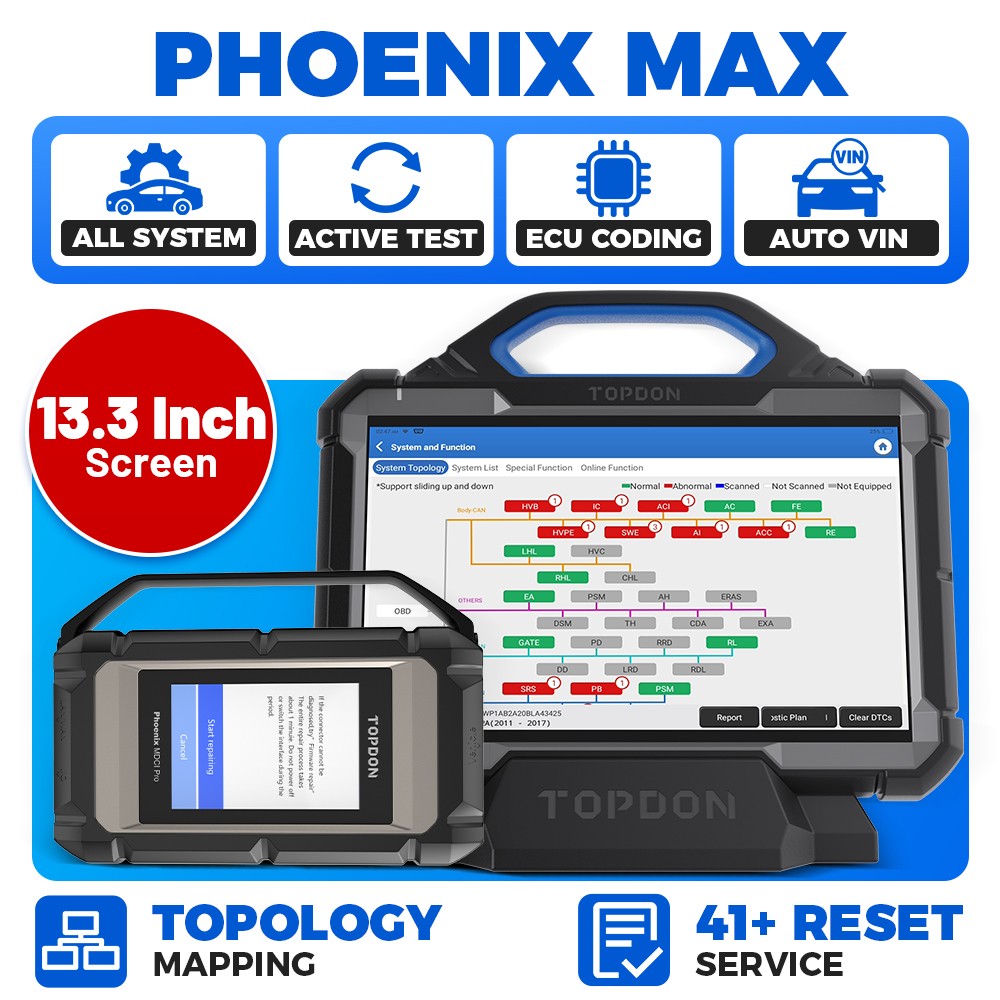 2026 TOPDON Phoenix Max ULTRA Automotive Diagnostic Scanner ECU Programming Tool