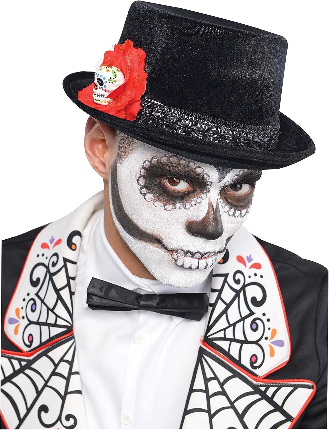 Day of the Dead Top Hat Suit Yourself Fancy Dress Halloween Costume Accessory