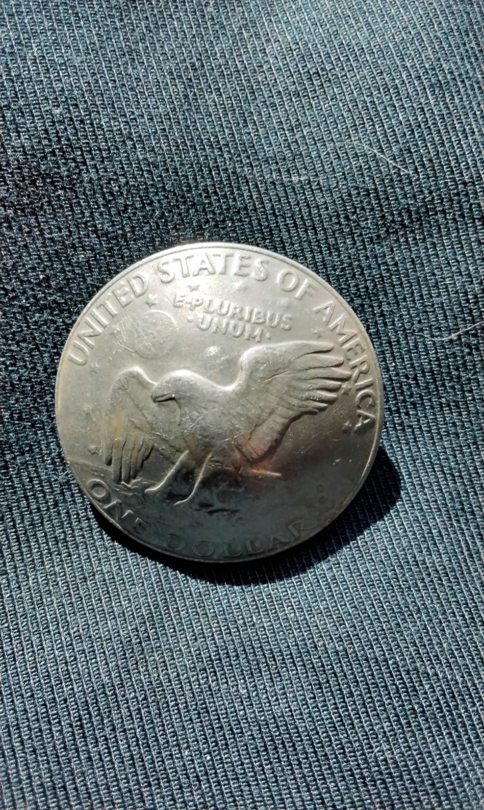Eisenhower One Dollar Concho Screw Back.