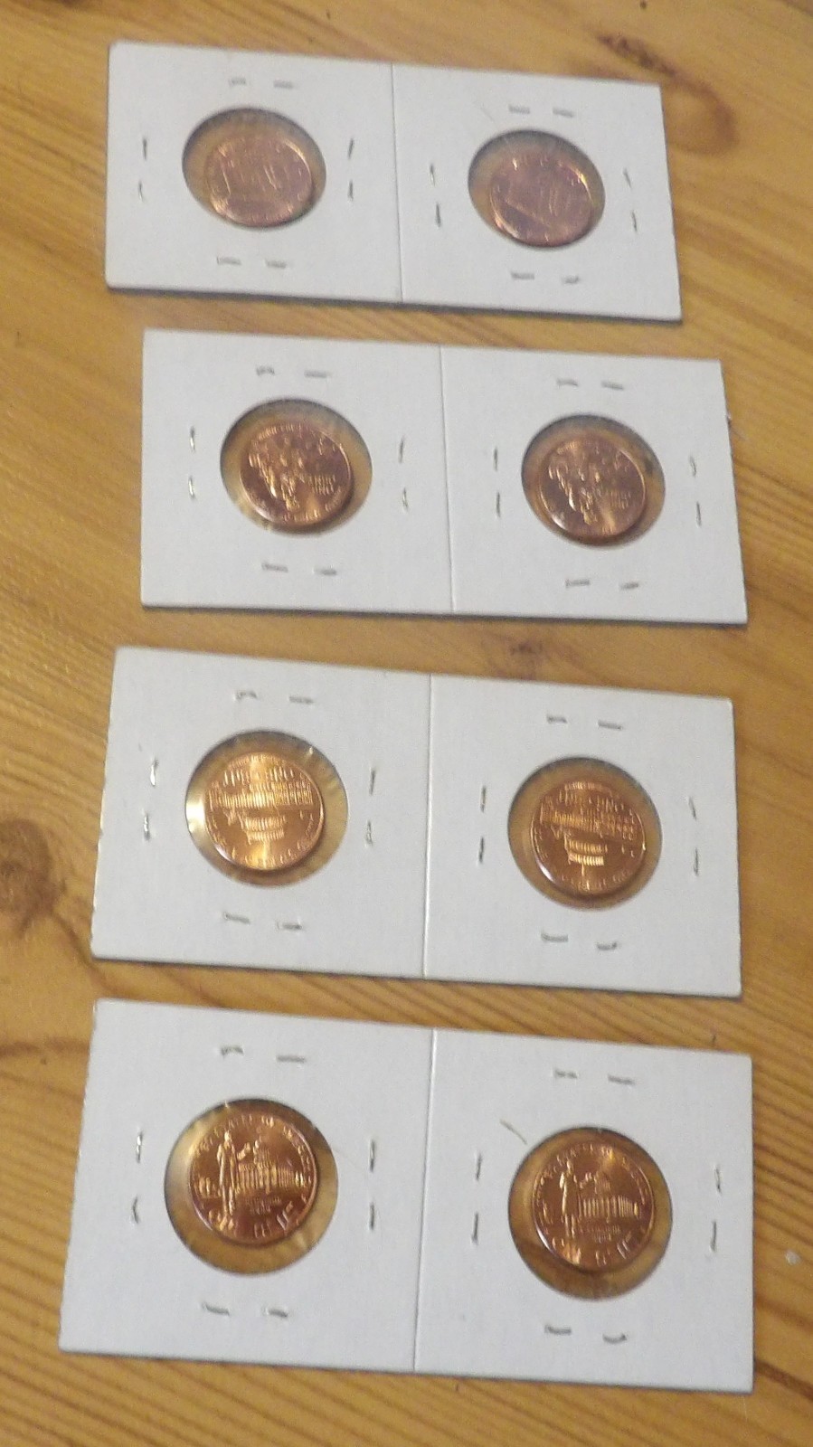 2009 P and D pennies 1-4