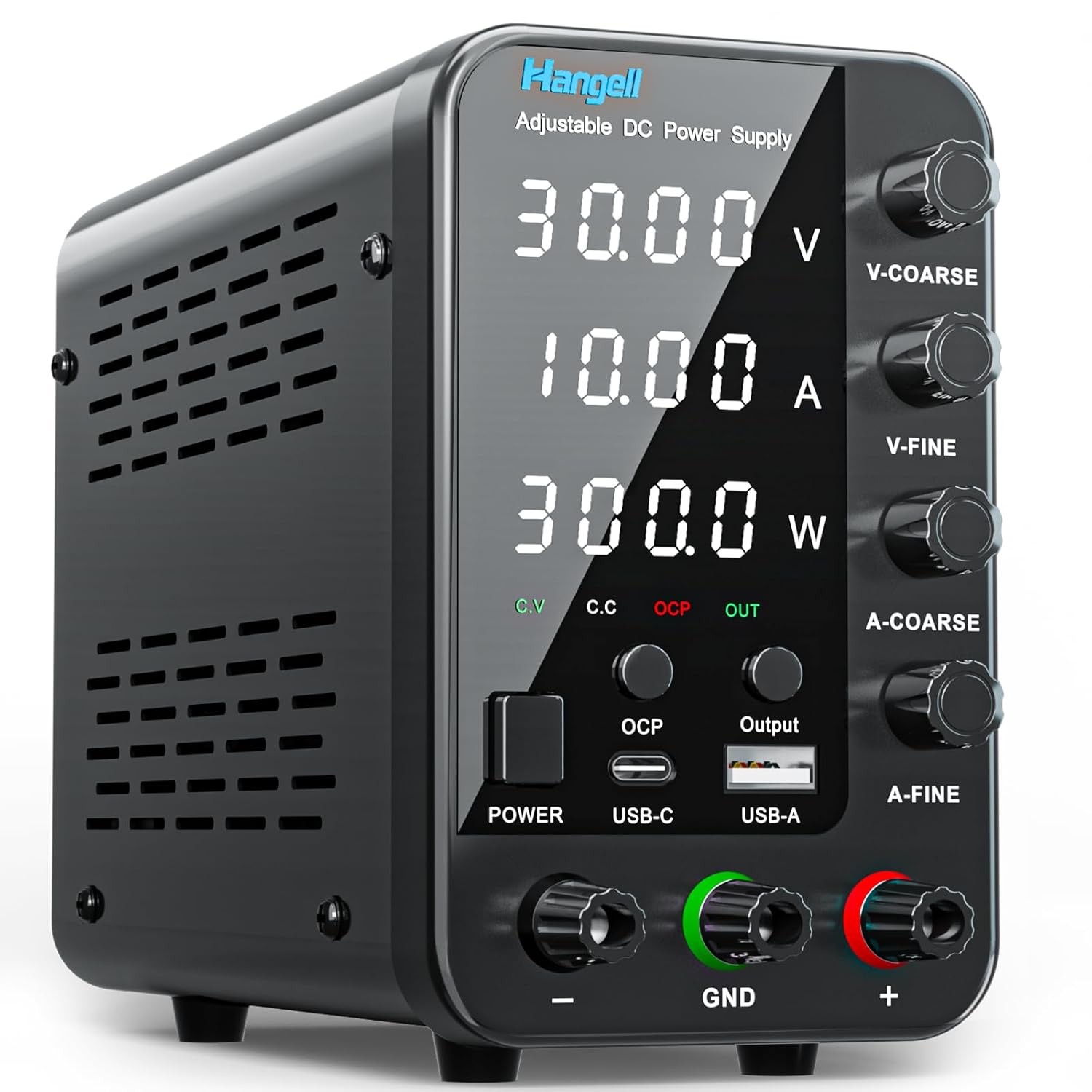 Variable 30V 10A DC Power Supply with Encoder Coarse Fine Bench Power Supply