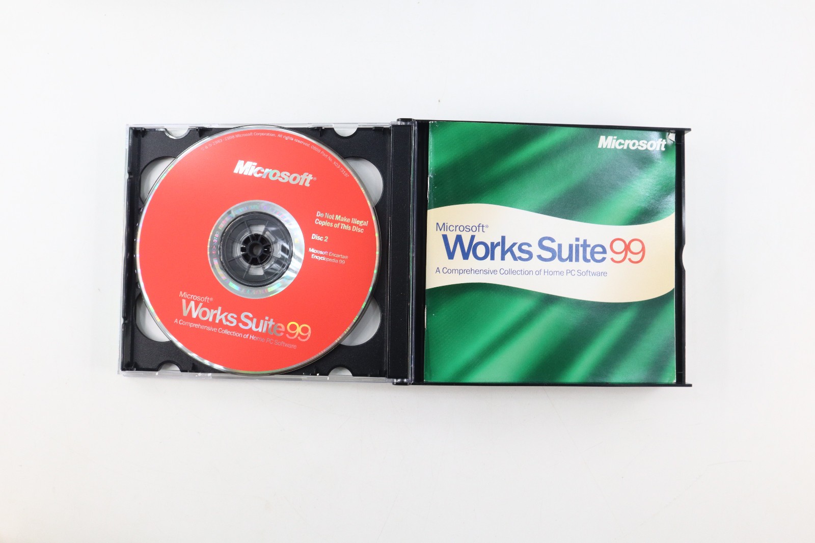 Microsoft Works Suite 99 w/ Product Key Big Box