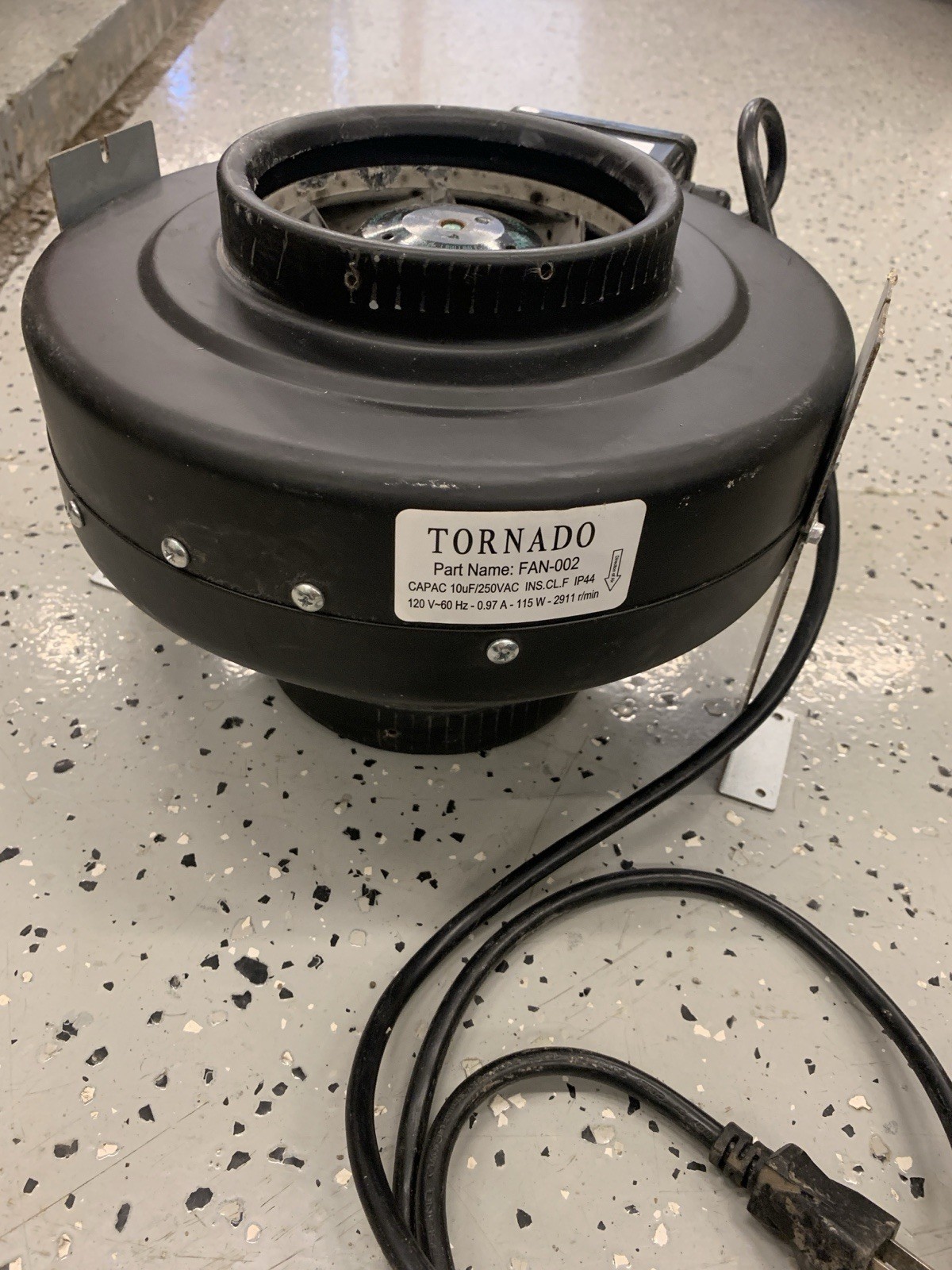 Tornado Inline Duct Fan FAN-002 2911 CFM 120V 115WHVAC Ventilation Blower