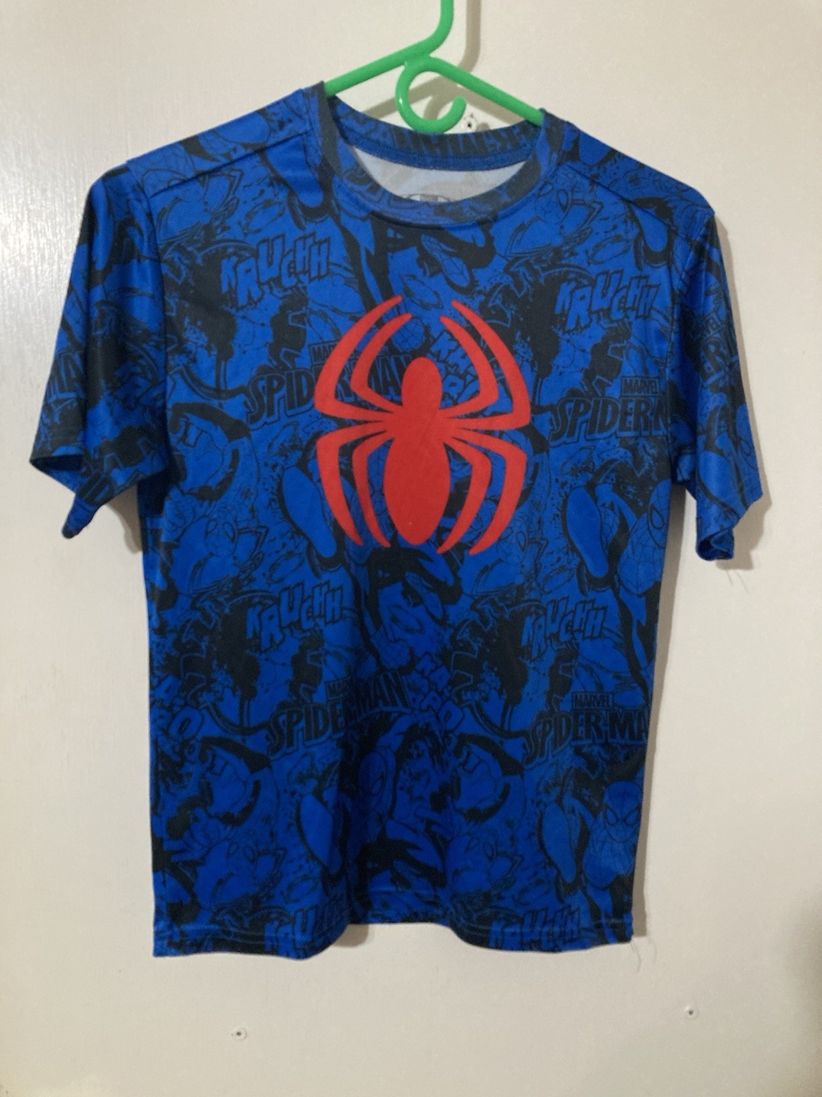 Marvel Ultimate Spiderman Graphic Youth XL (14-16) Blue T-Shirt