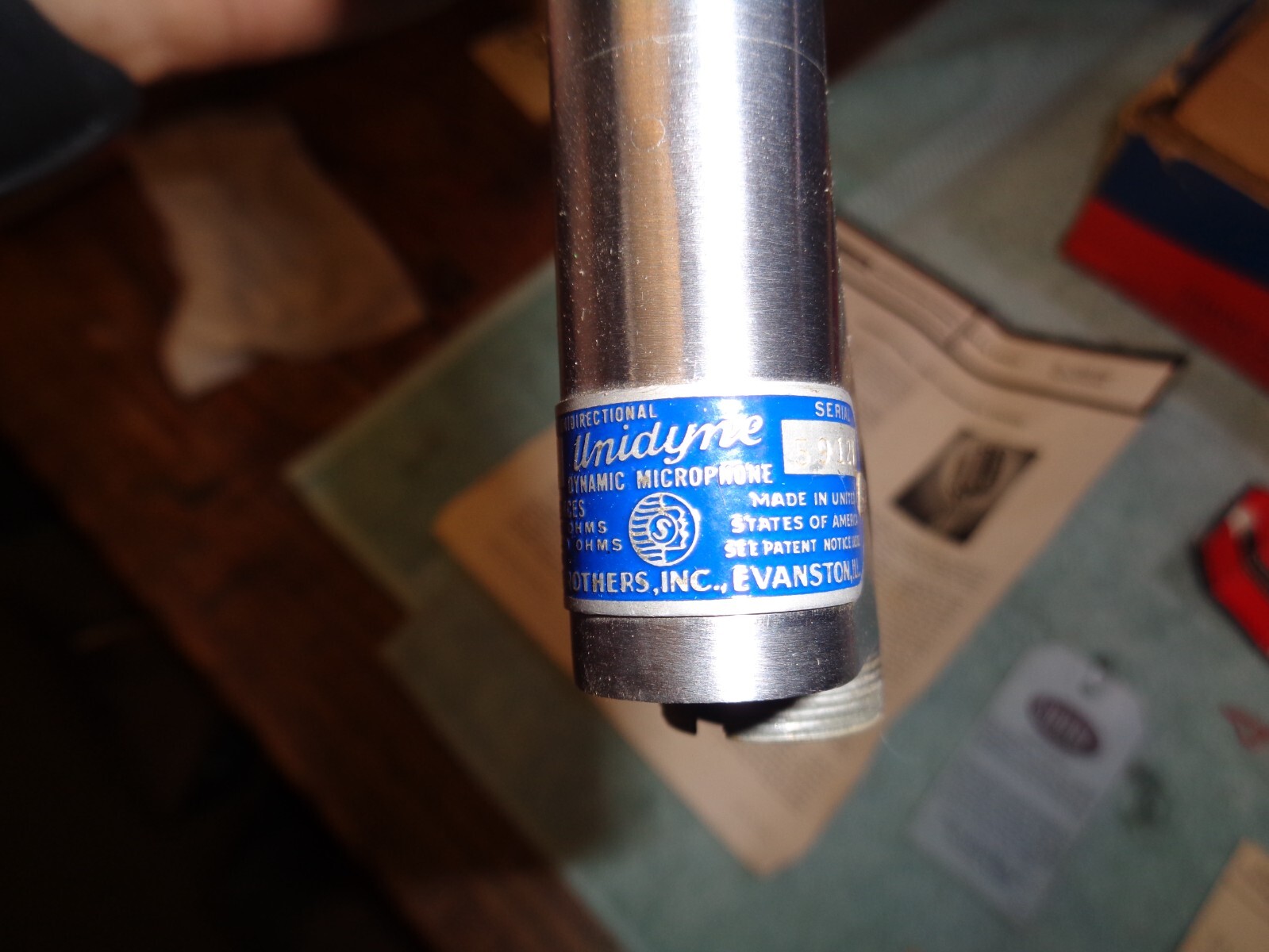 Shure 55S Vintage Dynamic Elvis Art Deco Microphone (tested, works well)