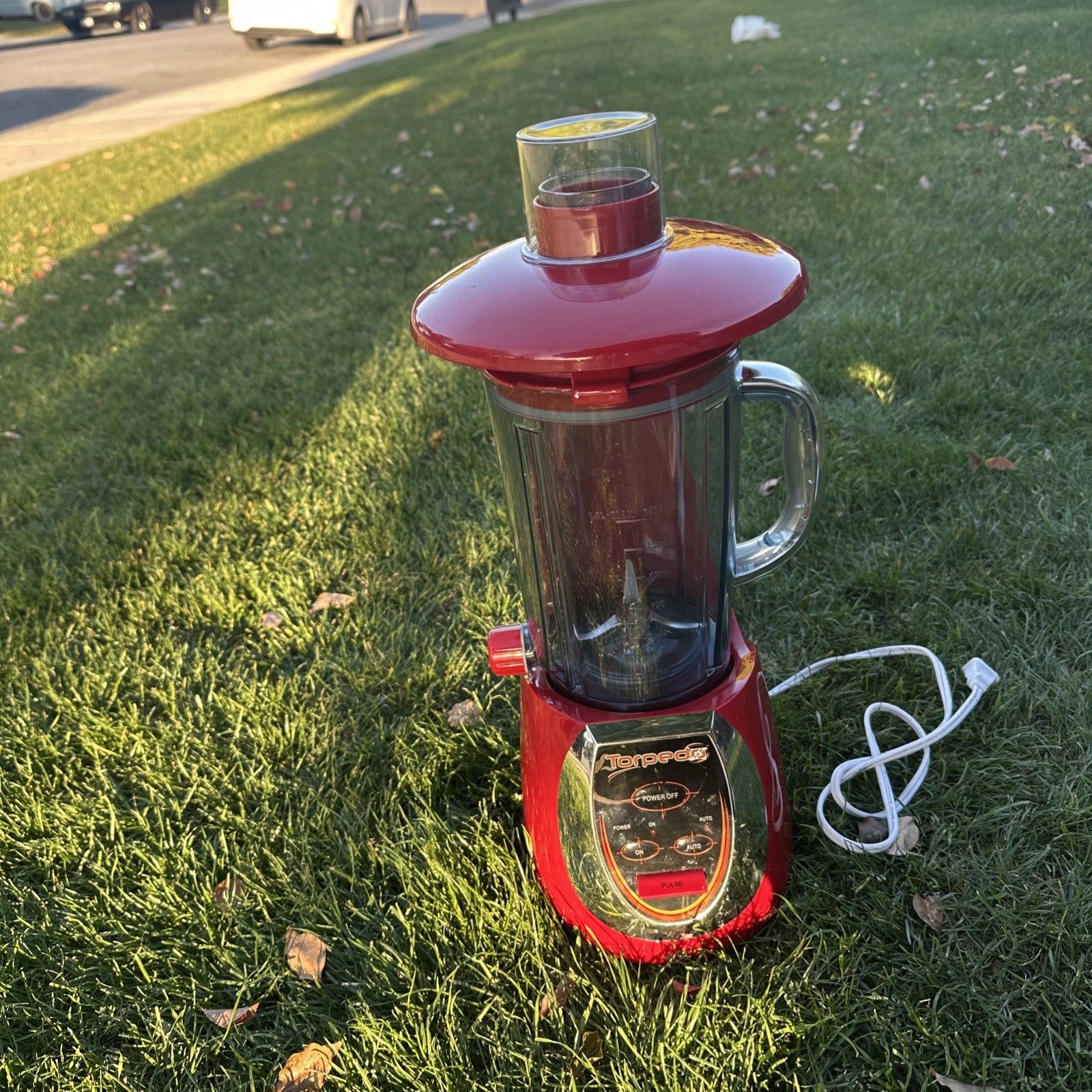 Vtg Red Torpedo Model 8337 Multi-Purpose Table Top Blender Juicer