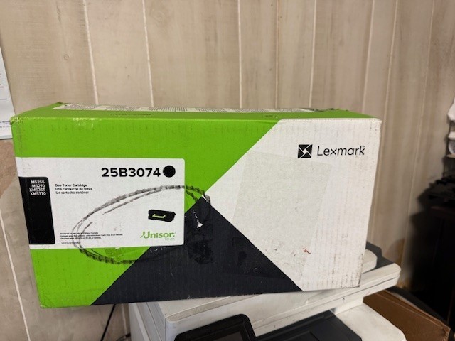 Genuine Lexmark 25B3074 Black Extra High Yield Toner Cartridge M5255 M5270