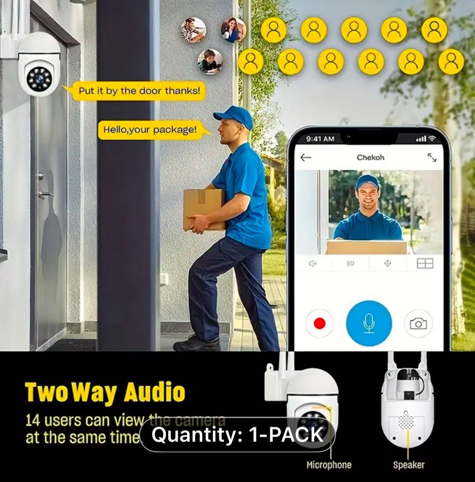 Yi Iot Indoor/Outdoor Security Wi Fi Camera 1080p Single Pack