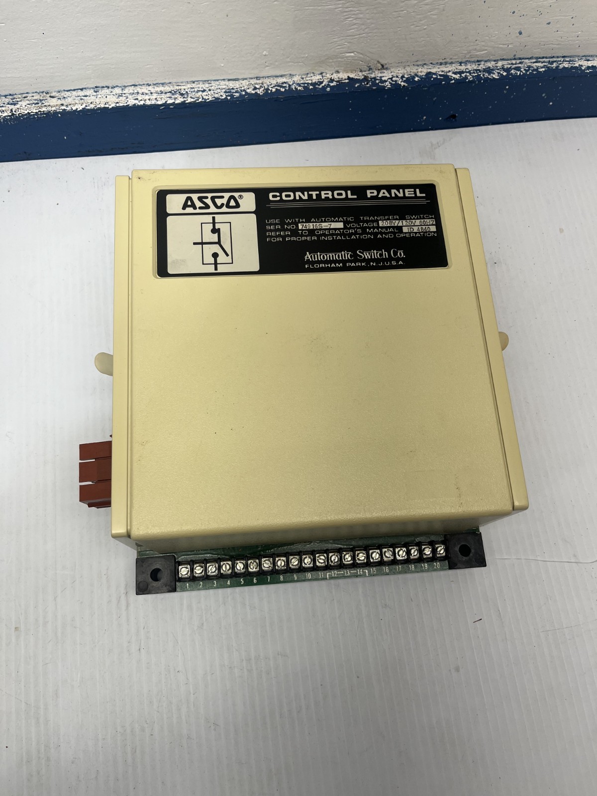 ASCO  ATS Control Panel 74916s-7