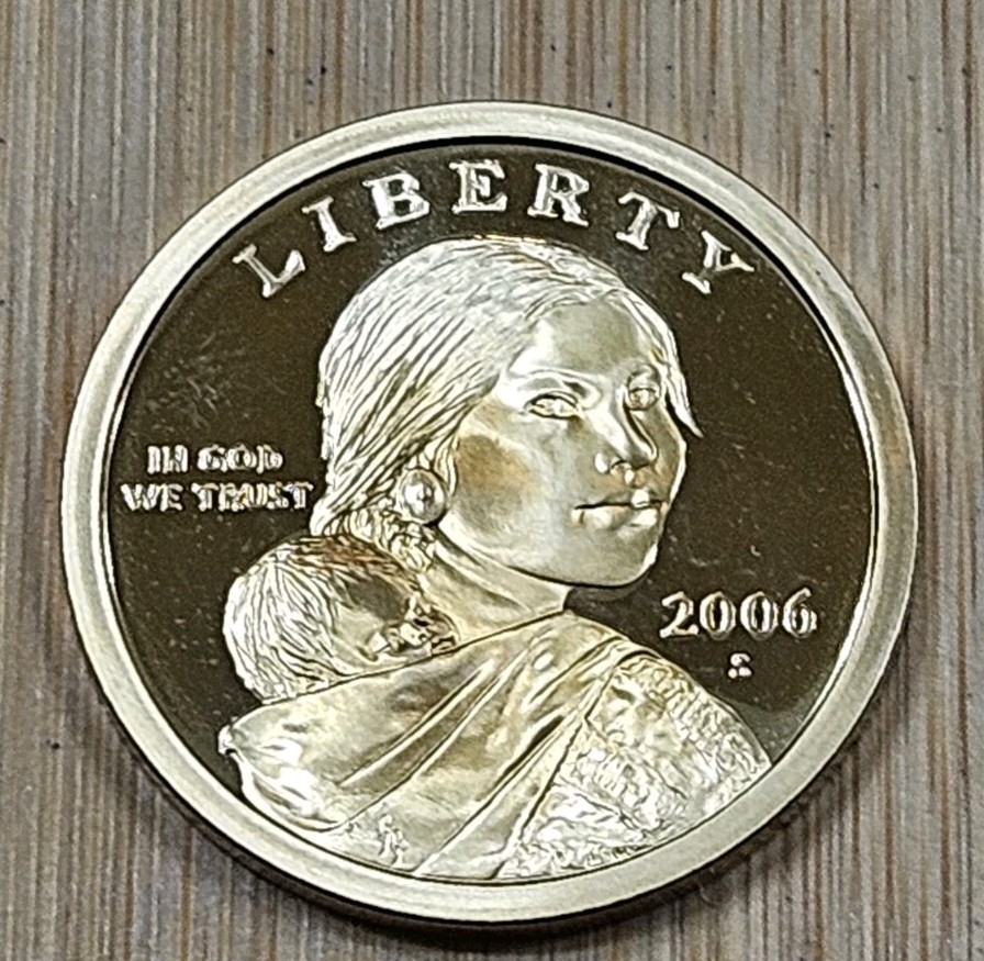 2006 S $1 Sacagawea Proof Golden Dollar Coin - Brilliant Uncirculated