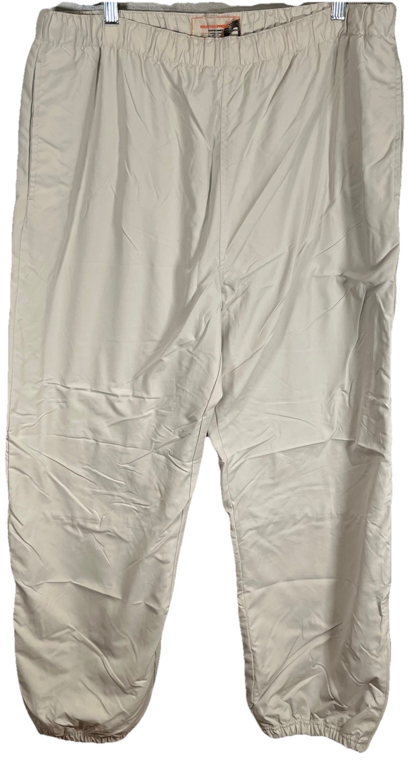 Weatherproof Joggers Men’s Extra Large Khaki Beige Lined Outdoor Polyester Pants