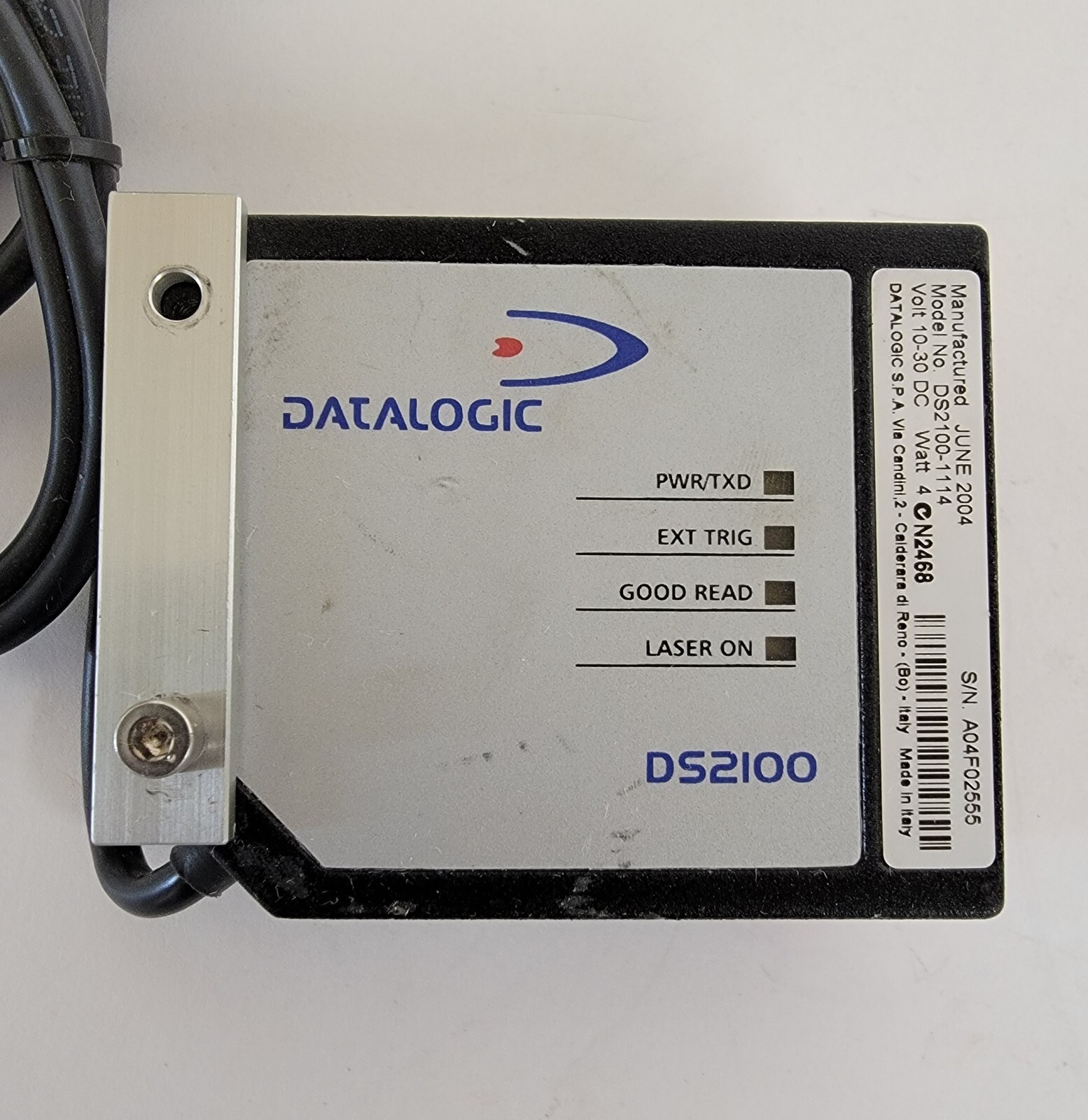 DATALOGIC DS2100-1114 LASER BARCODE SCANNER.