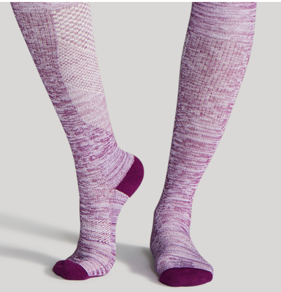 Tommie Copper 6 Pack SnugStay OTC Compression Socks Pink Stripe Medium NWT.