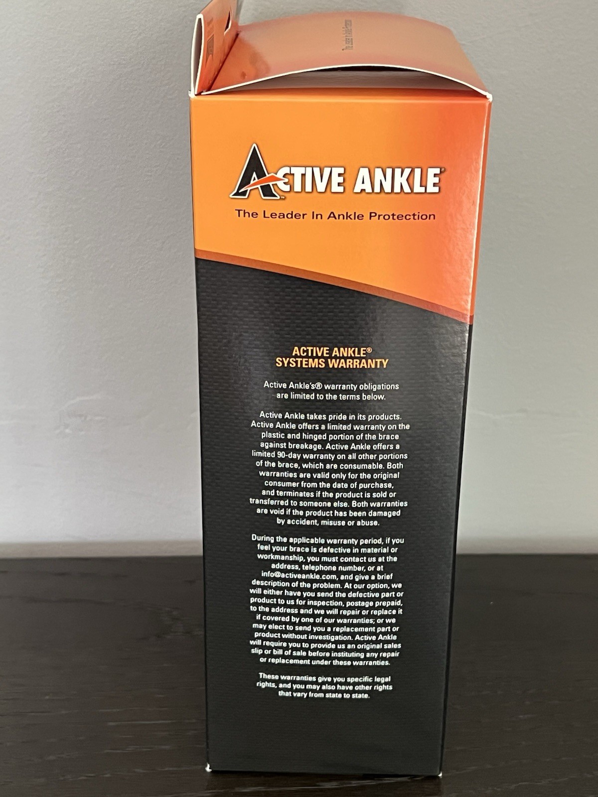 Active Ankle Eclipse II Rigid Ankle Brace Small