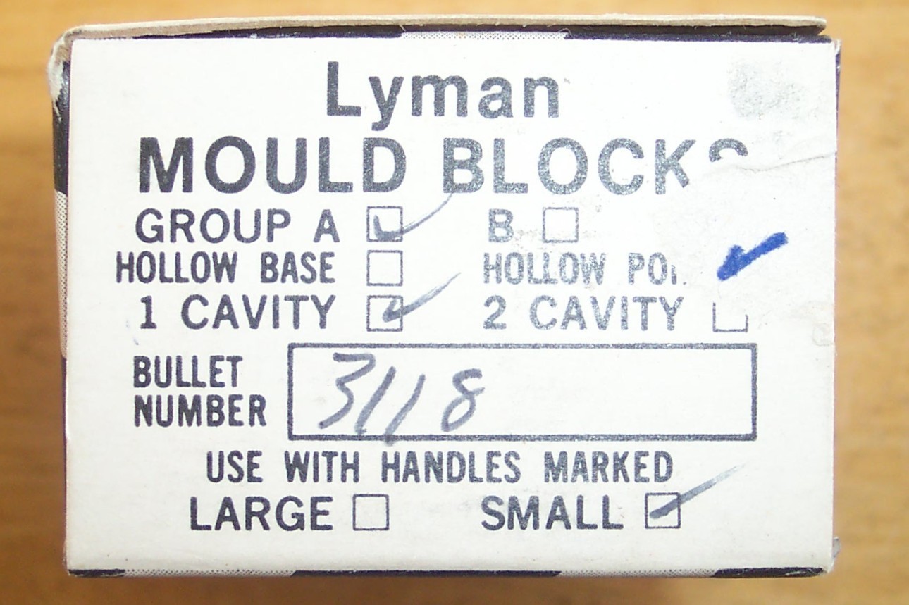 LYMAN 3118 HOLLOW POINT 30 CALIBER 115 GRAIN MOULD UNUSED IN ORIGINAL WRAP