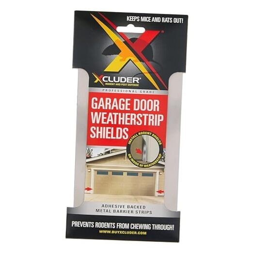 Stainless Steel Garage Door Rodent Shield; 1 Door Kit 1 Door Kit (Pack of 2)