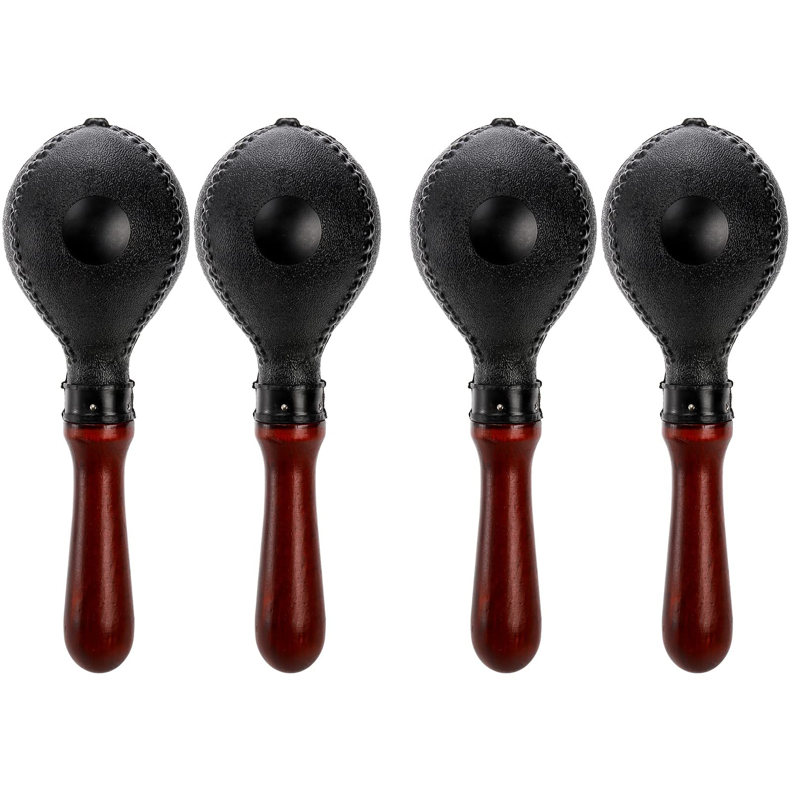 Set of 4 Wood Concert Maracas, Rumba Shakers Rattle Hand Percussion, Great Mu...
