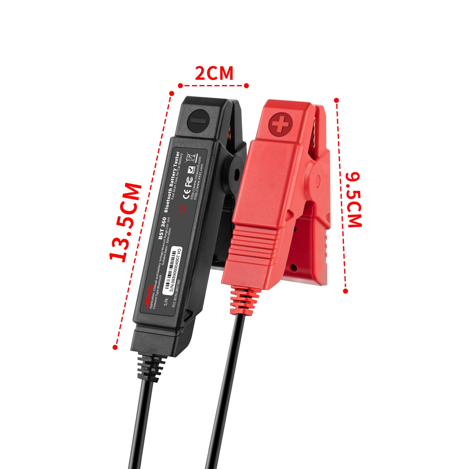 LAUNCH X431 BST360 Battery Tester Clip Analyzer Bluetooth 12V 2000CCA Voltage*^