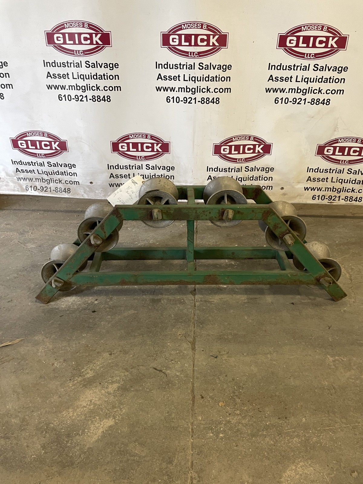 Greenlee 48" Radius Right Angle Conveyor Sheave w/ 5” x 6” Wheels