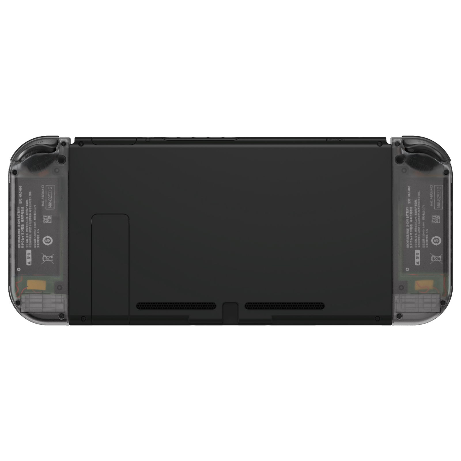 Clear Black Full Shell Case W/ Buttons Dpad Version for Nintendo Switch Joy con