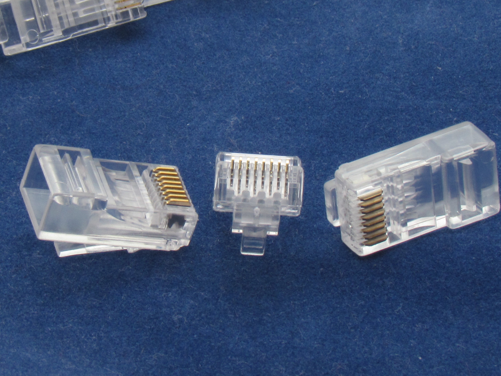 100 X pcs RJ45 Plug Cat6 Modular LAN Network Connector Internet Ethernet Cable E