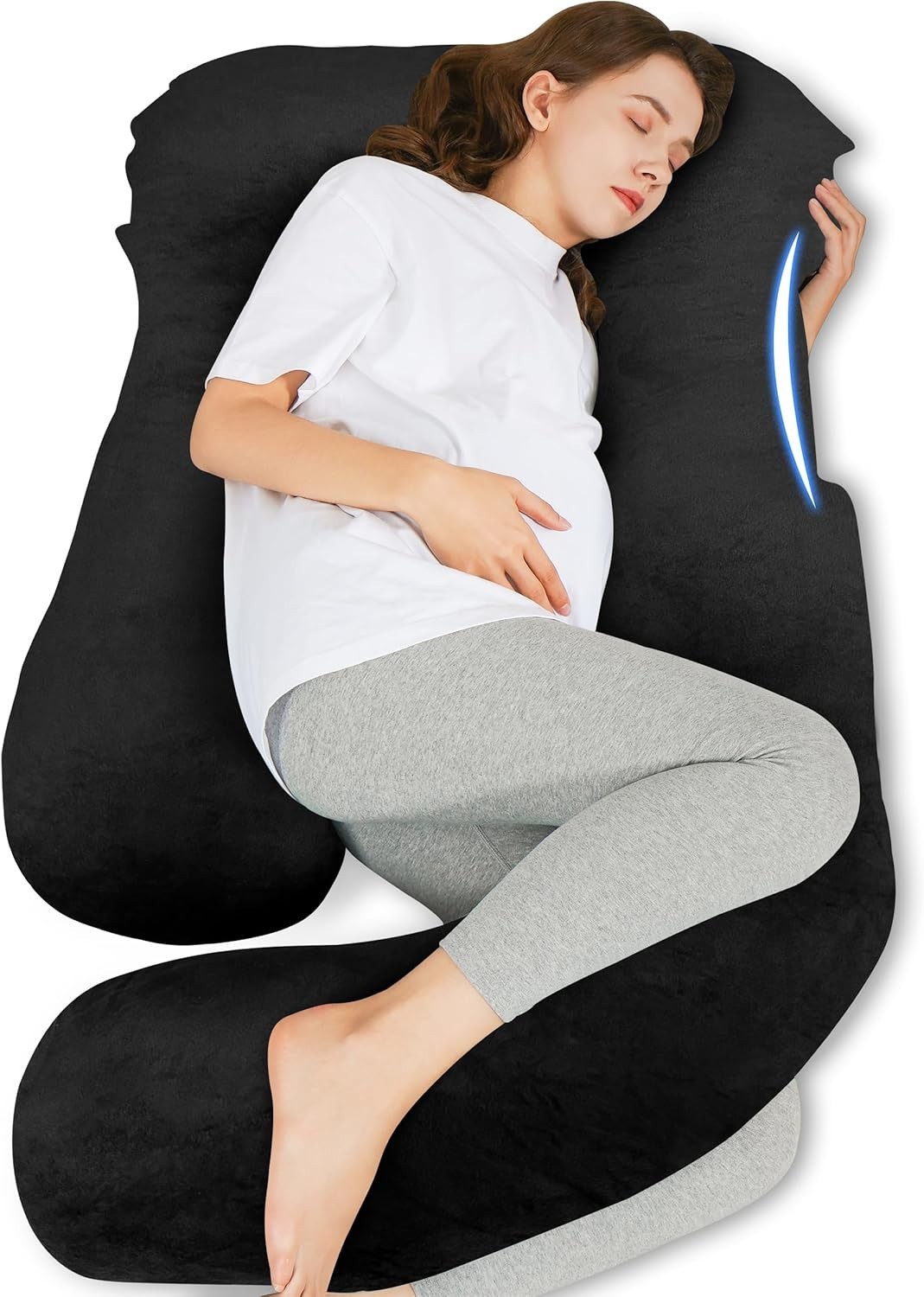Almohada de embarazo para la maternidad y Mujeres embarazadas Cuerpo completo