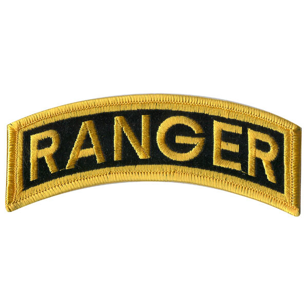 US ARMY RANGER TAB 5 INCH PATCH - MADE IN THE USA!