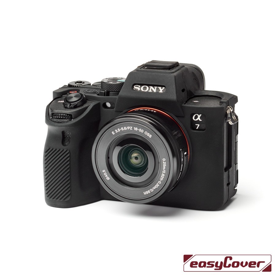 easyCover Armor Protective Silicone Skin for Sony A7 Mark V (Black)