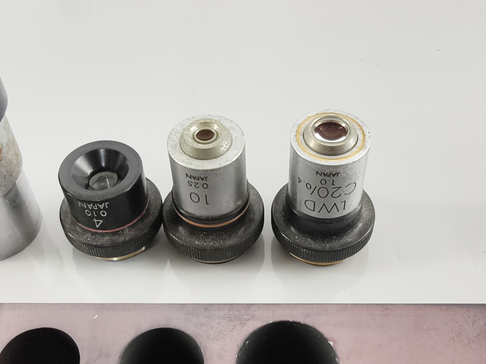 Olympus IMT IM Inverted Phase Contrast Objective Eyepiece Set Microscope