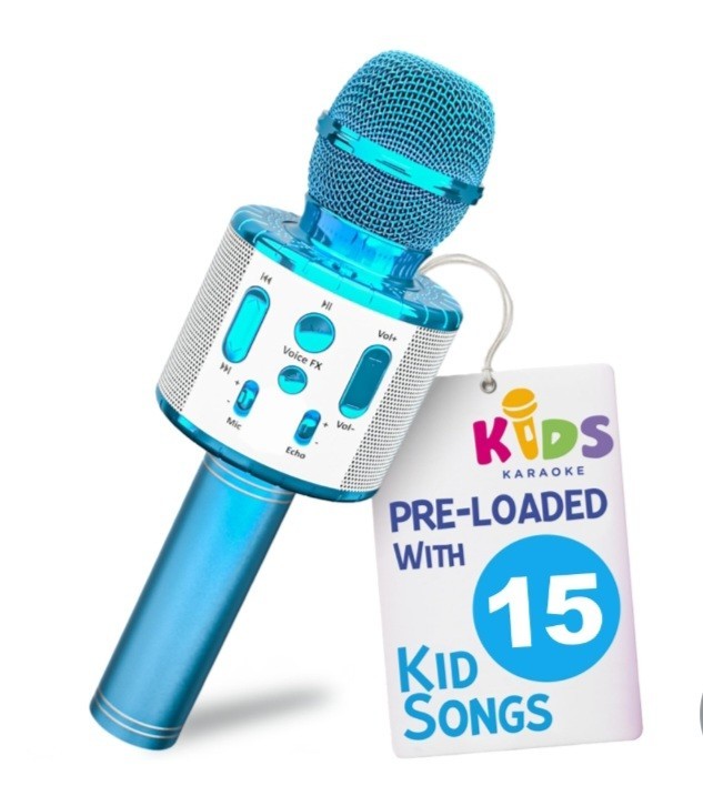SALE! Move2Play, Kids Karaoke Microphone | Includes Pre-Loaded Songs & Bluetooth