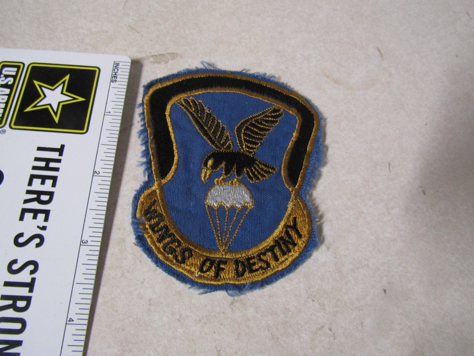MILITARY PATCH OLD VIETNAM ERA 101ST AIRBORNE DIVISION WINGS OF DESTINY