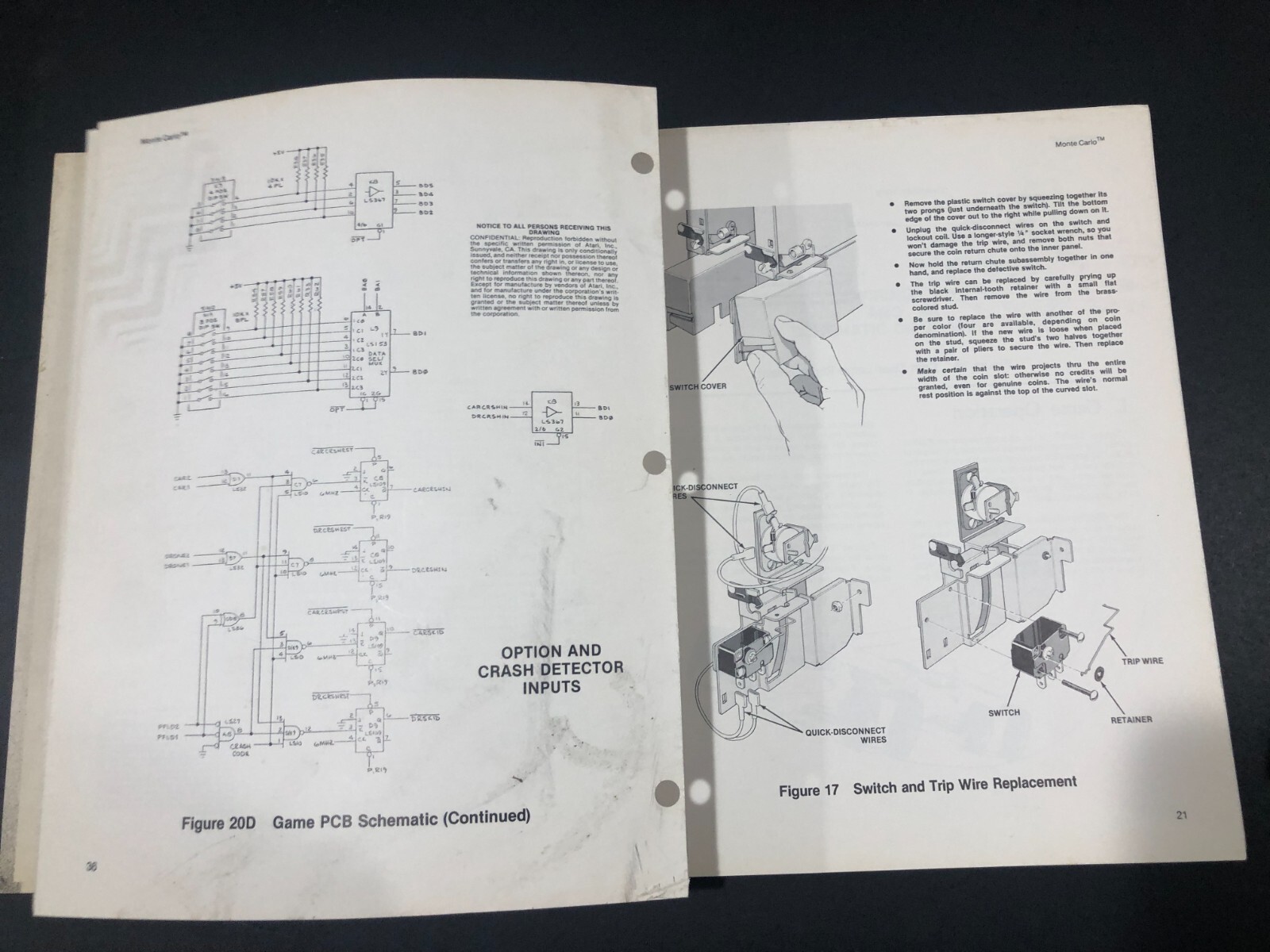Atari Monte Carlo Arcade Operation Manual
