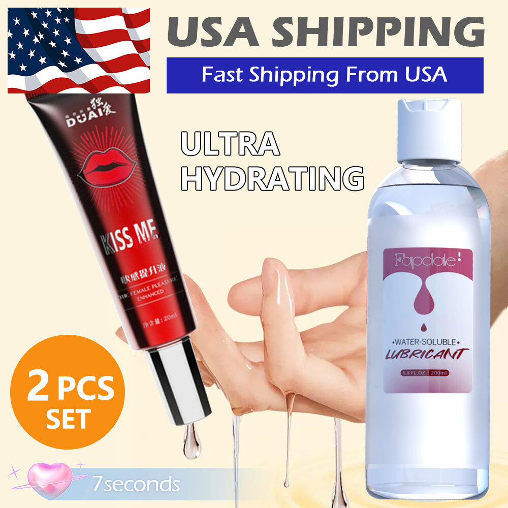 2PCS Lubricant-Long Lasting Water Based Sex-Lube Lubricantes Sexuales Gel Adult
