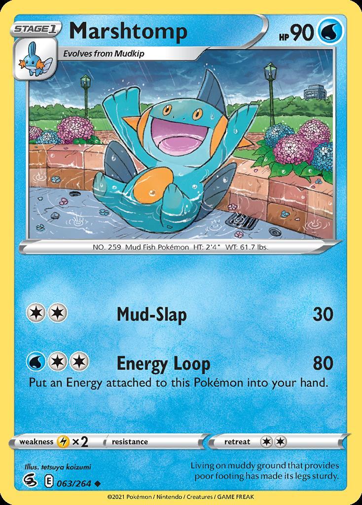 Pokemon Marshtomp (63/295) Fusion Strike LP