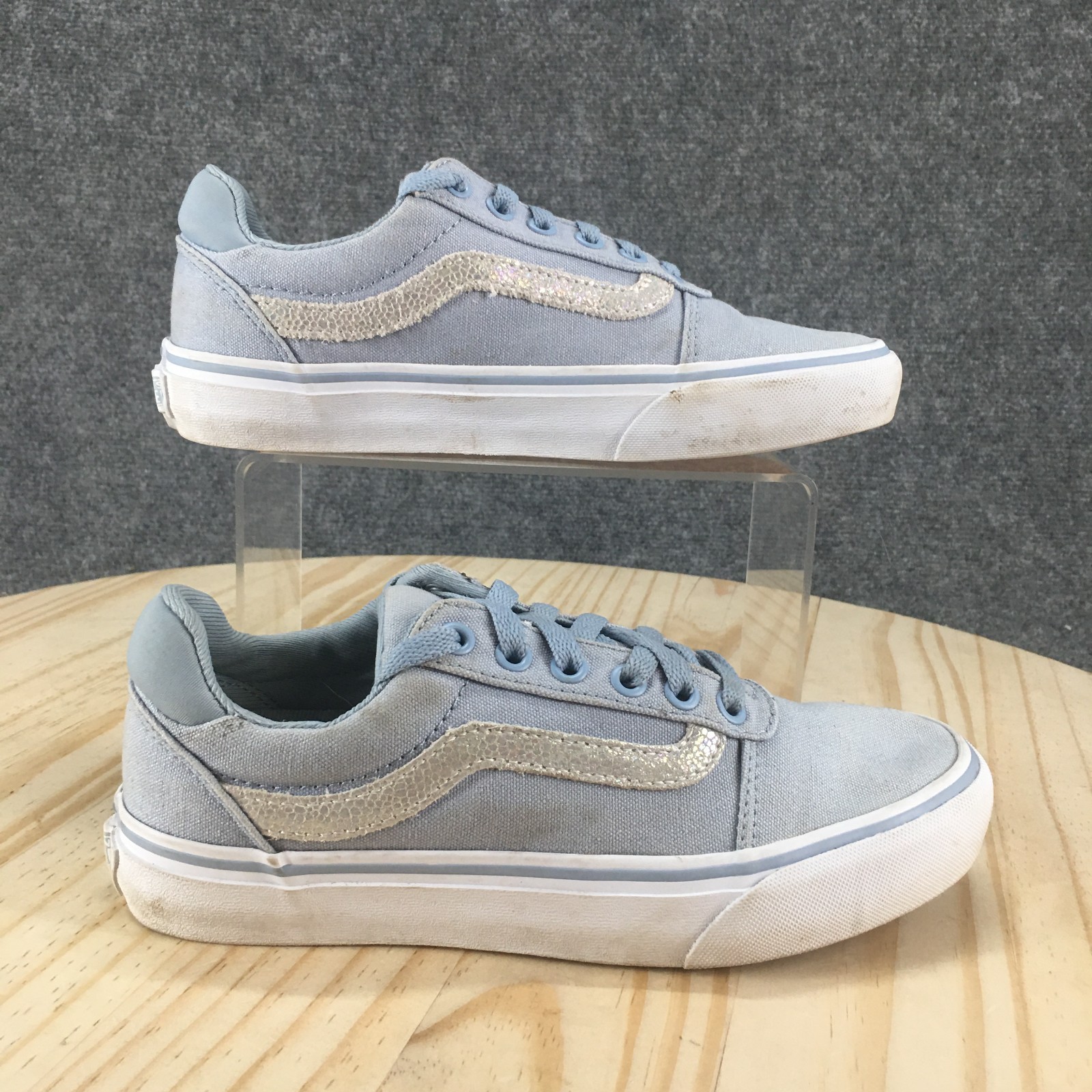 Vans Shoes Womens 6 Ward Sneakers Blue Lace Up Low Top Comfort Round Toe 721356