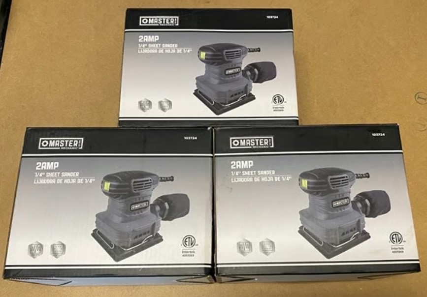 New Master Mechanic 2.5 AMP 5” Random Orbit Sander LIADORA (1) Wired