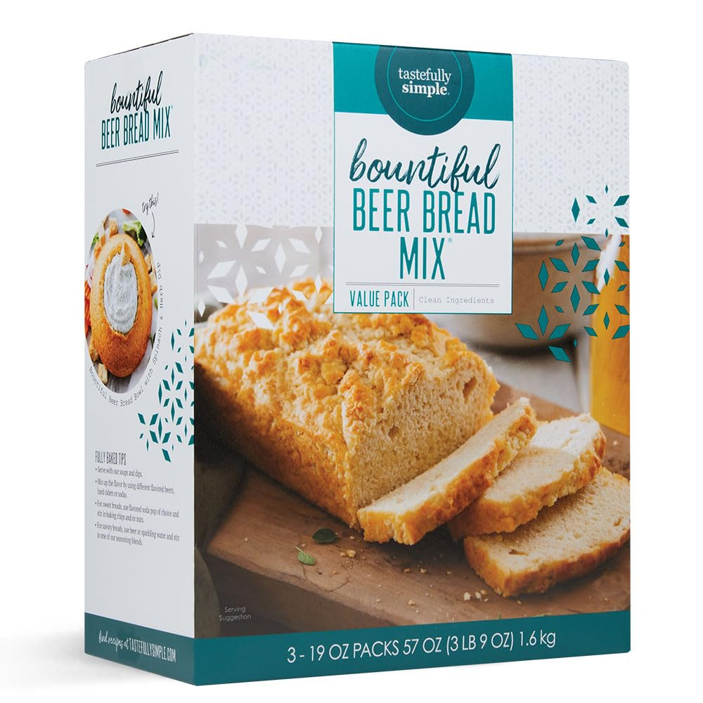 Bountiful Beer Bread Mix - Incredibly Easy to Make Artisan Bread, Just Add Beer