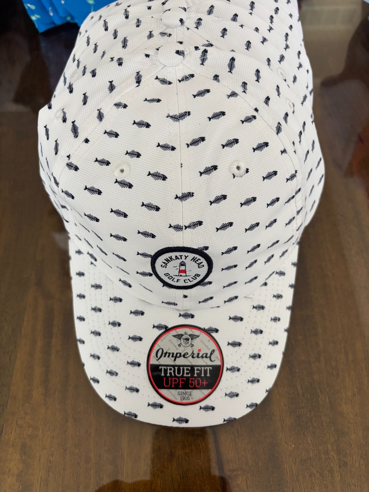 BRAND NEW IMPERIAL HAT - WHITE FISH - SANKATY HEAD GOLF CLUB