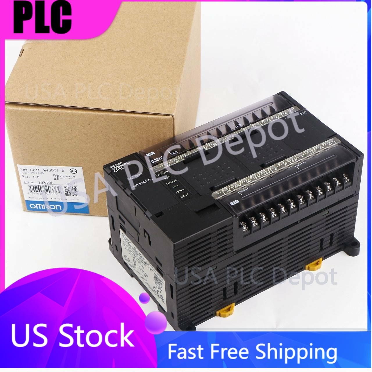 One New OMRON CP1L-M40DT1-D CP1LM40DT1D Controller PLC US Free TAX