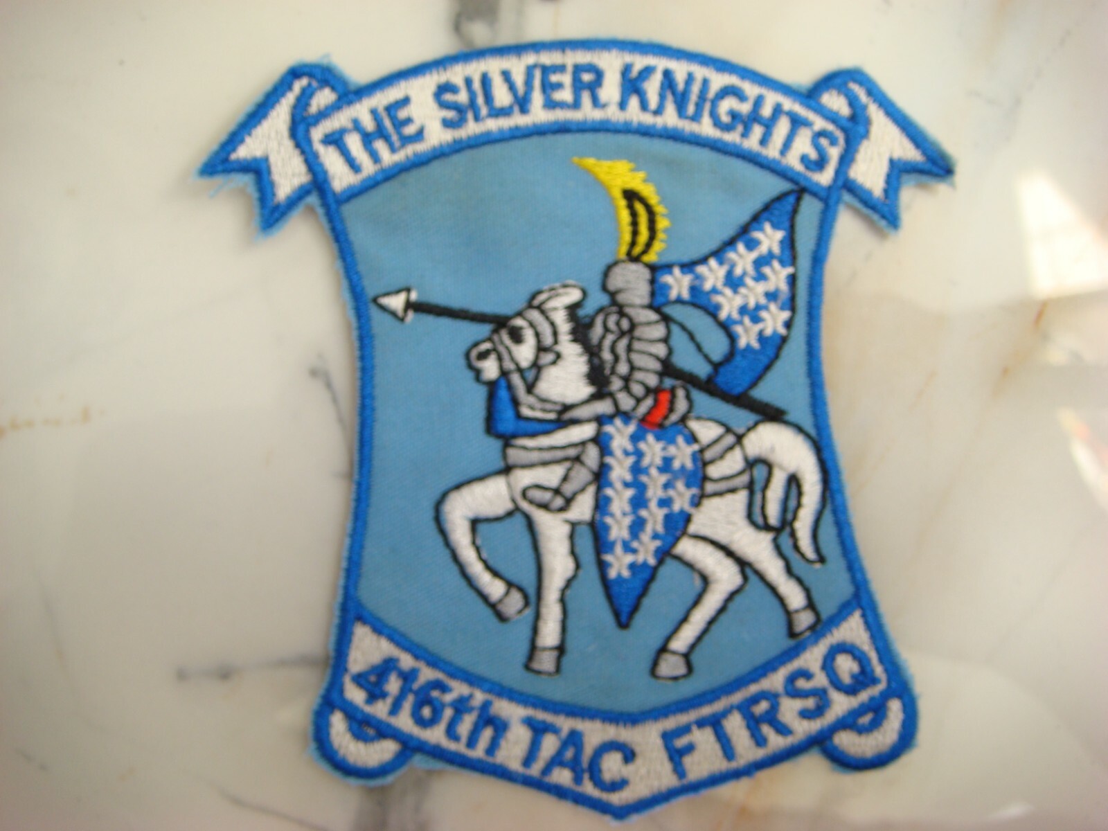 US 416th TACTICAL fiFIGHTER SQ "THE SILVER KNIGHTS",  VIETNAM WAR PATCH