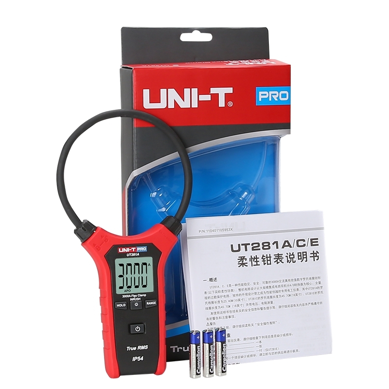 UNI-T UT281A Smart Digial Flexible Clamp Meter Manual DMM AC Current 3KA Tester